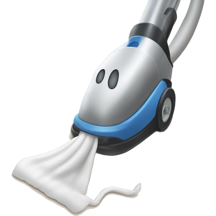 Vacuum dragging a sock emoji