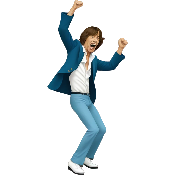 Mick jagger dancing  emoji