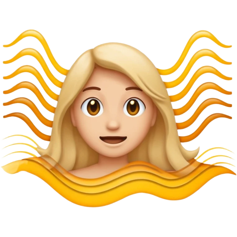 Create clear, modern iPhone-style emojis representing Hear. Include an ear or sound waves, showing passive hearing. emoji