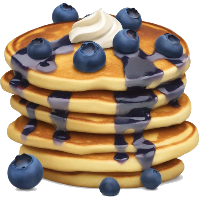 Blueberry pancakes  emoji