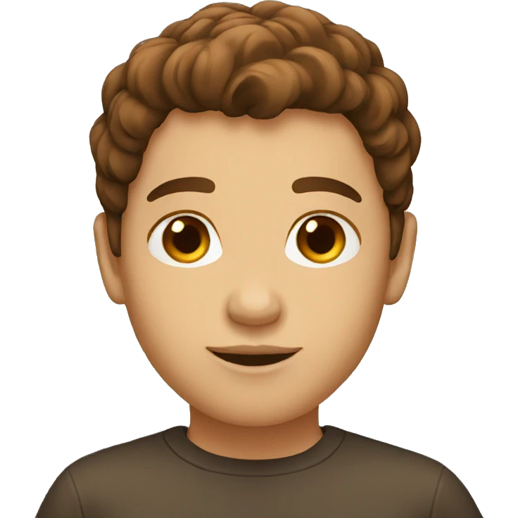 brown hair emoji
