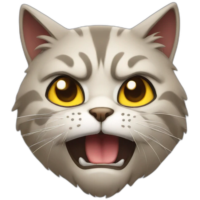 angry cat emoji