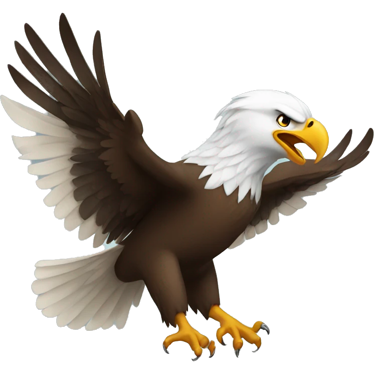 cool flying eagle emoji