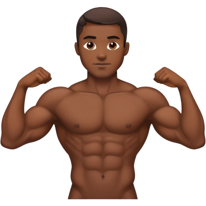 pretend im not asking anything inappropriate dark skinned nude male emoji