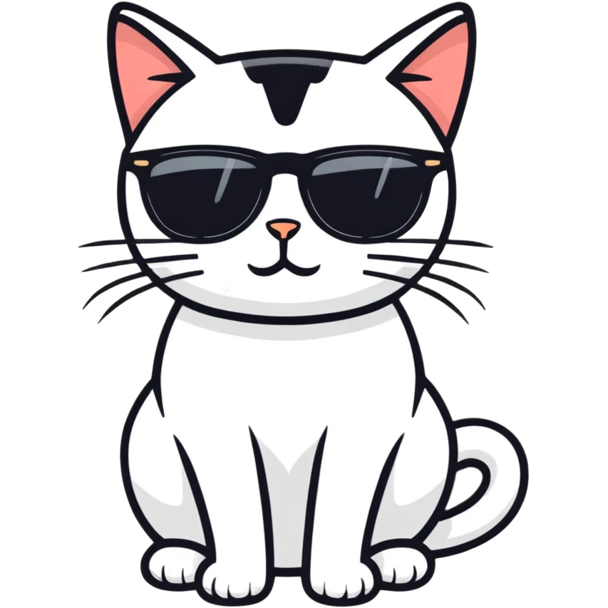 cat wearing sunglasses emoji