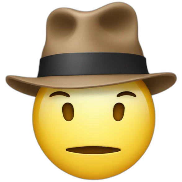 head with a hat but the hat is a hand scratching the head emoji