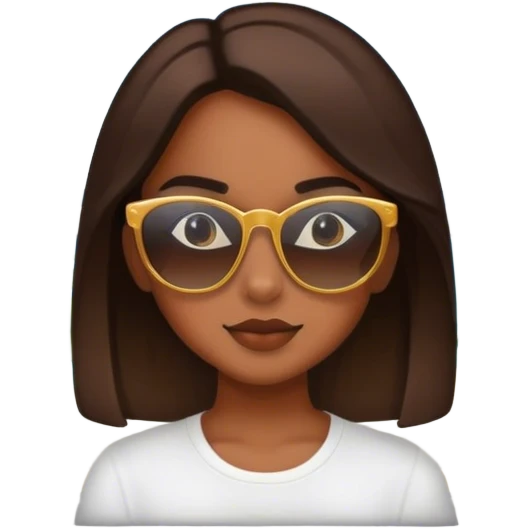 girl with sunglasses by window emoji