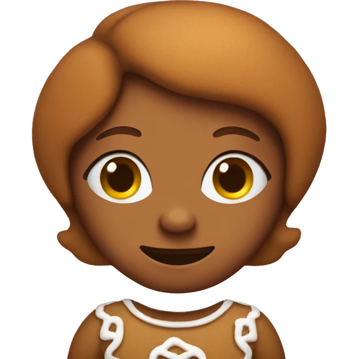 Gingerbread girl emoji