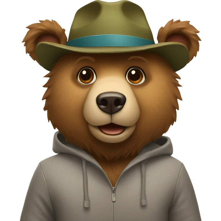 bear in a hat  emoji