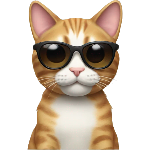 Cat with sunglasses emoji