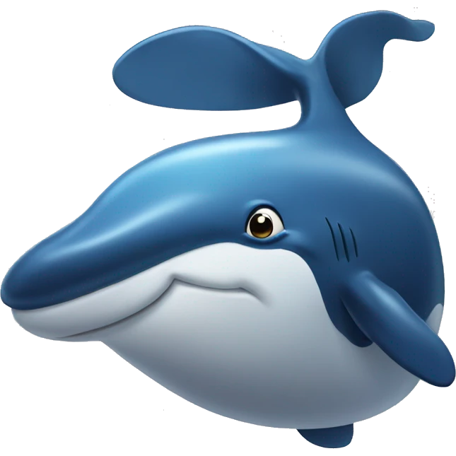 Whale says bye waves  emoji