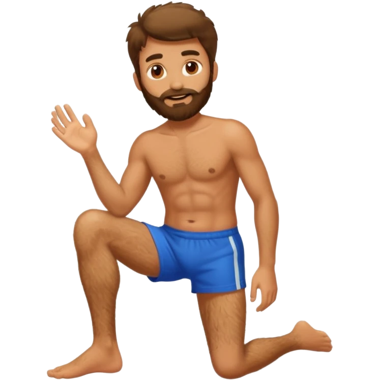 Pies masculinos con pelos emoji