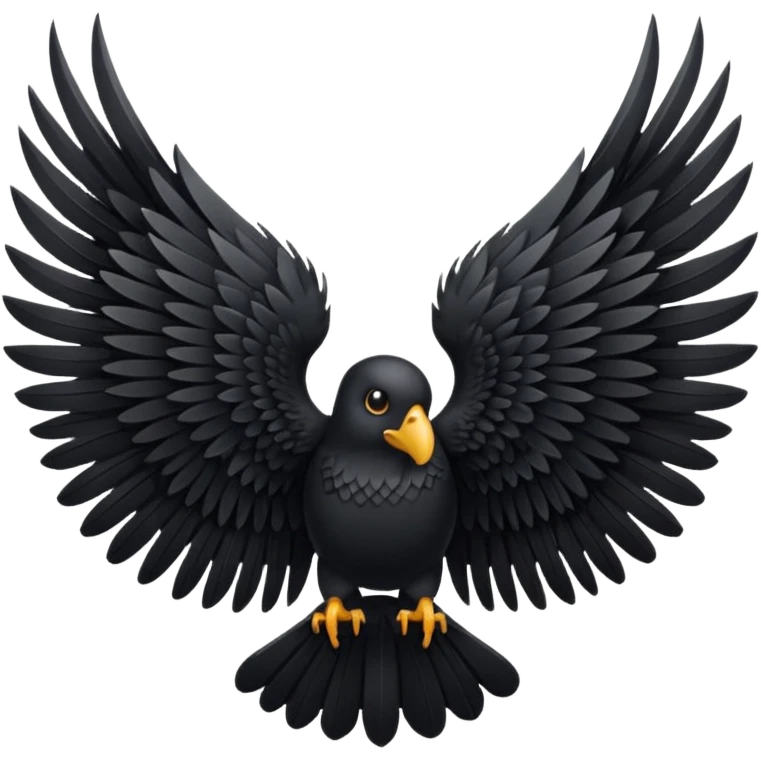 black wings emoji