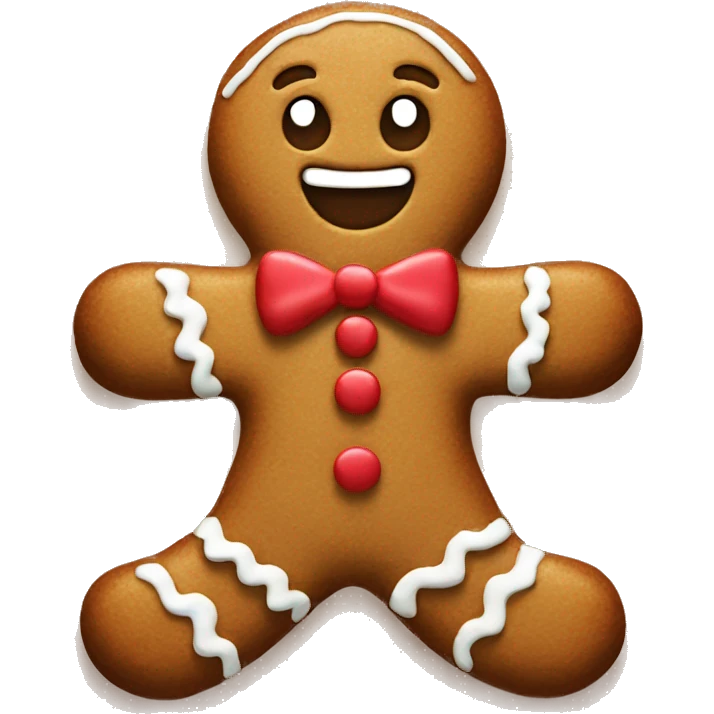 gingerbread man emoji