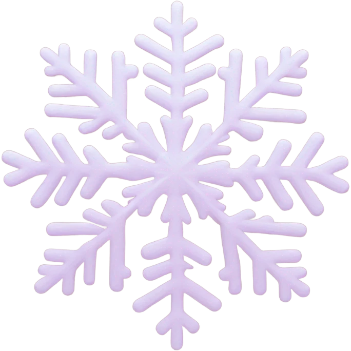 pastel pink snowflake  emoji
