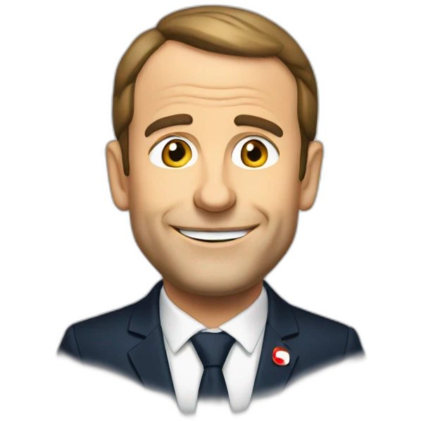 Macron avec bière emoji