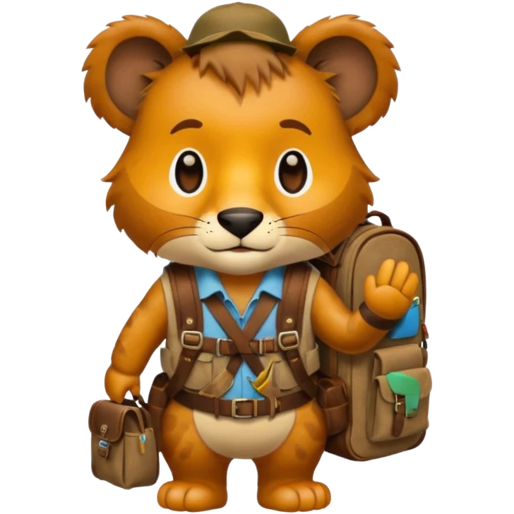  Safari Animal with Backpack  emoji