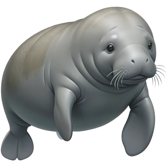 Cinematic realistic full body Florida manatee in water  emoji