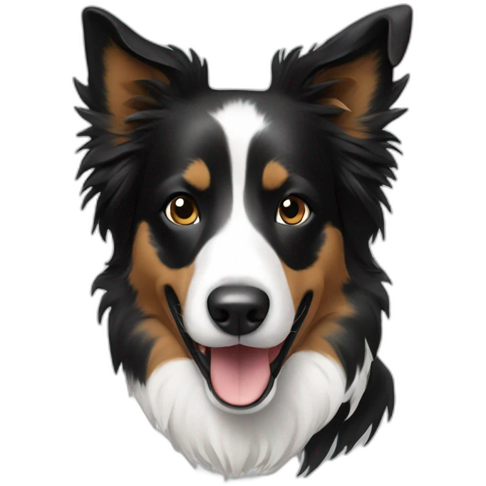 Tai chi border collie emoji