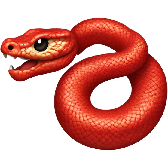 AÑO NUEVO CHINO SERPIENTE ROJA  emoji