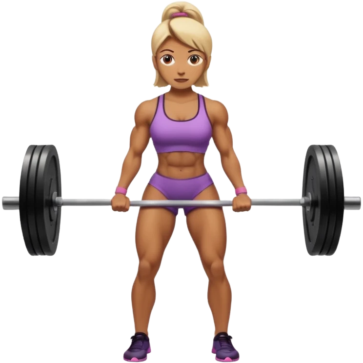 Deadlift woman emoji