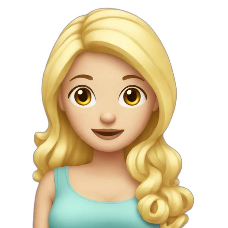 adorable pregnant blond  emoji