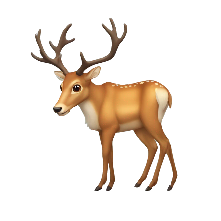 Deer with big antlers  emoji