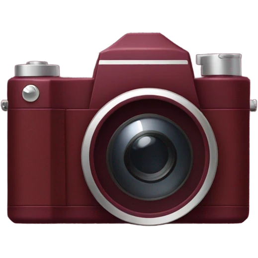 burgundy camera  emoji