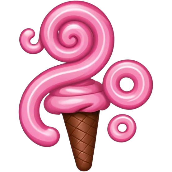 candy plimbob in pink and brown colors emoji