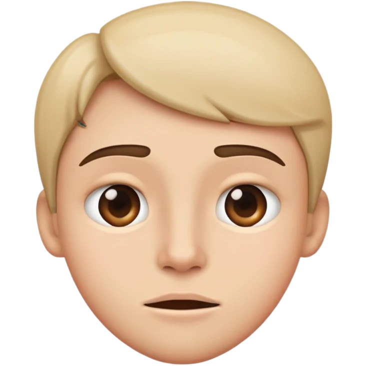 Straight face with mouth corners emoji