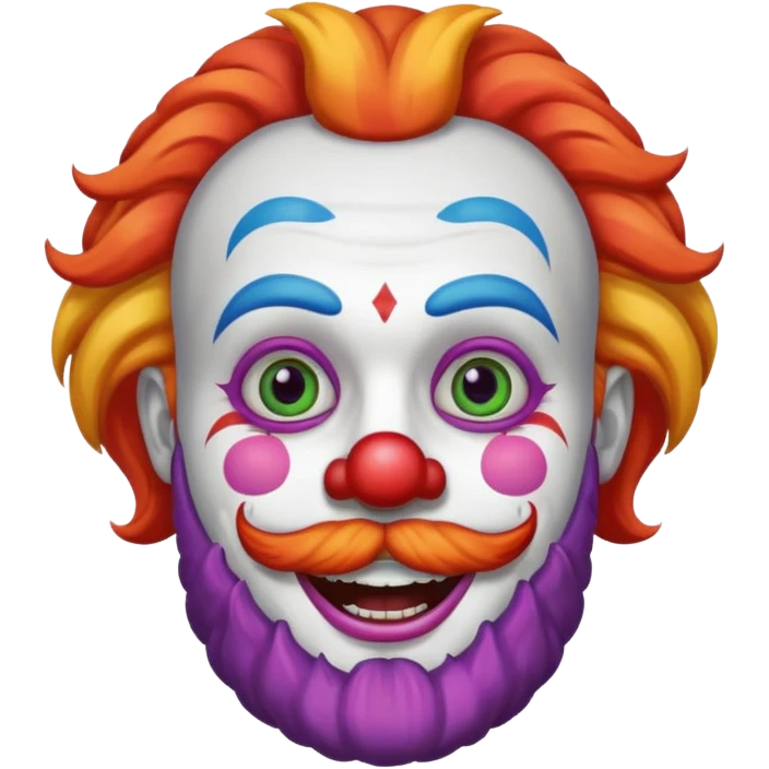 clown with beard emoji