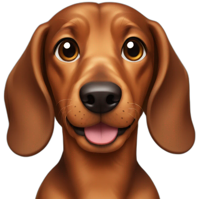 dog  daschund  brown emoji