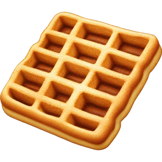 Waffel mit Puderzucker emoji