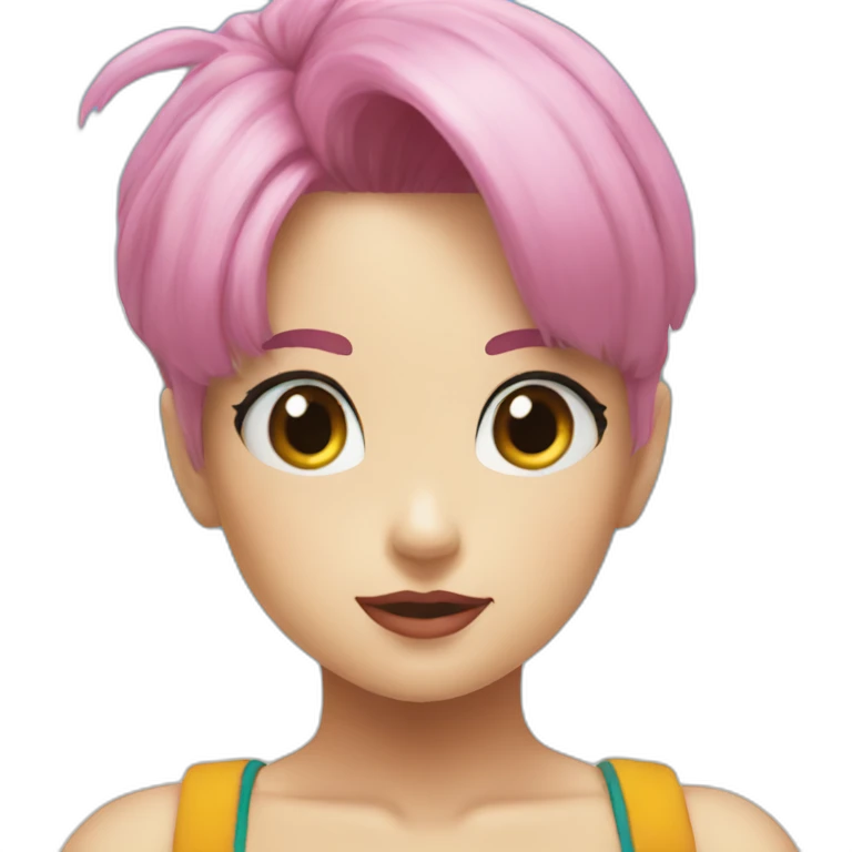 Bulma at the beach emoji