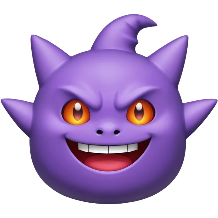 I want an Gengar (Pokemon) that looks cute. emoji