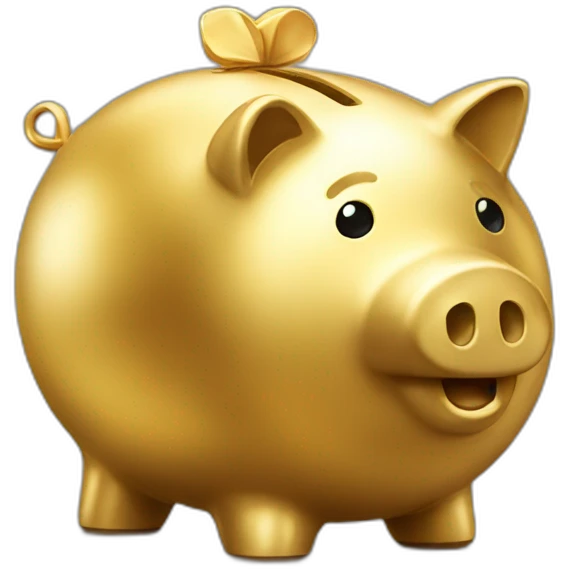 golden piggybank emoji