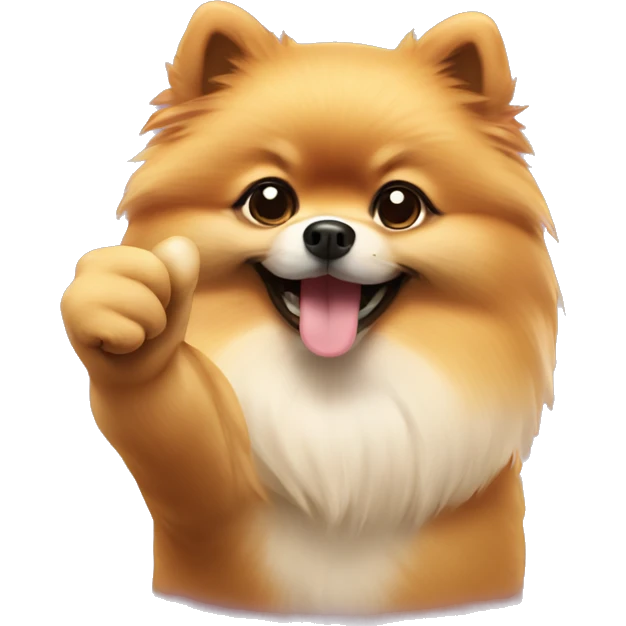 Pomeranian Thumbs Up emoji