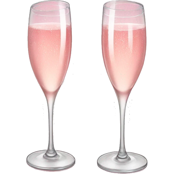 pretty pink champagne glasses emoji