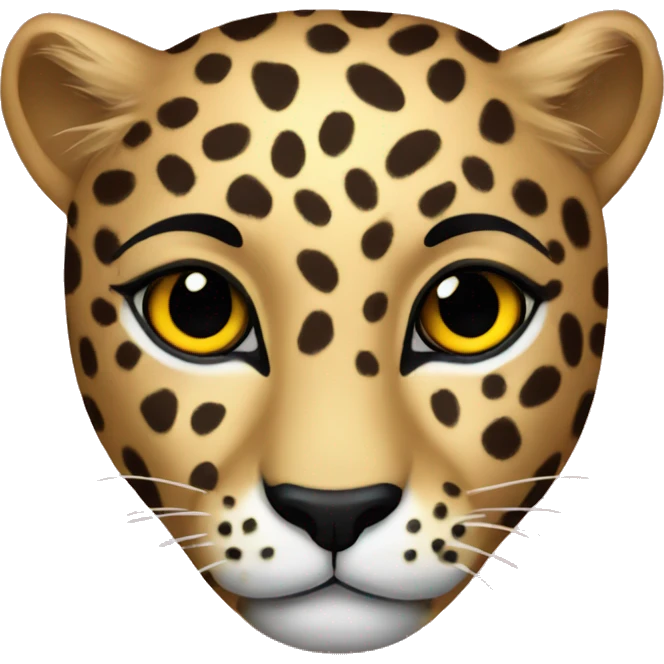 Leopard with glitter  emoji
