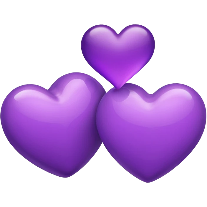 Two purple hearts  emoji