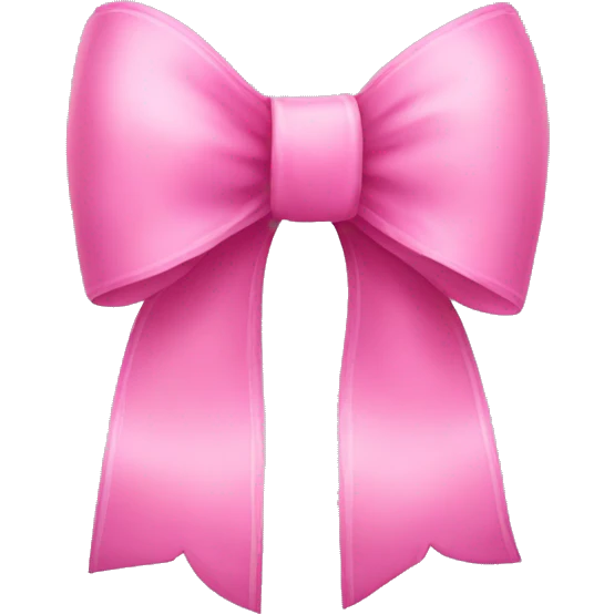 Pink bow emoji