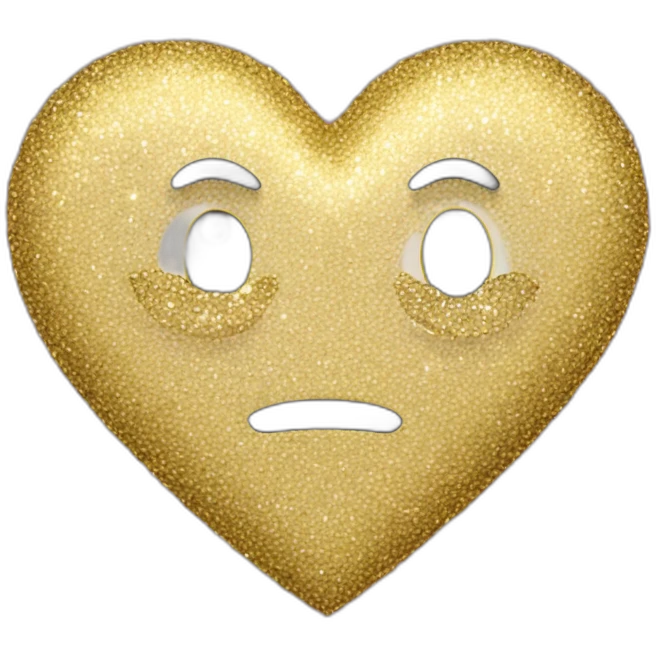 coeur avec des paillettes emoji