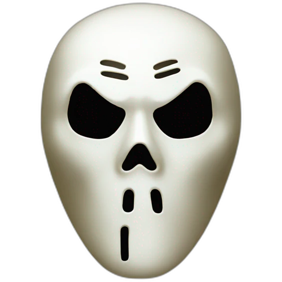 Ghostface mask emoji