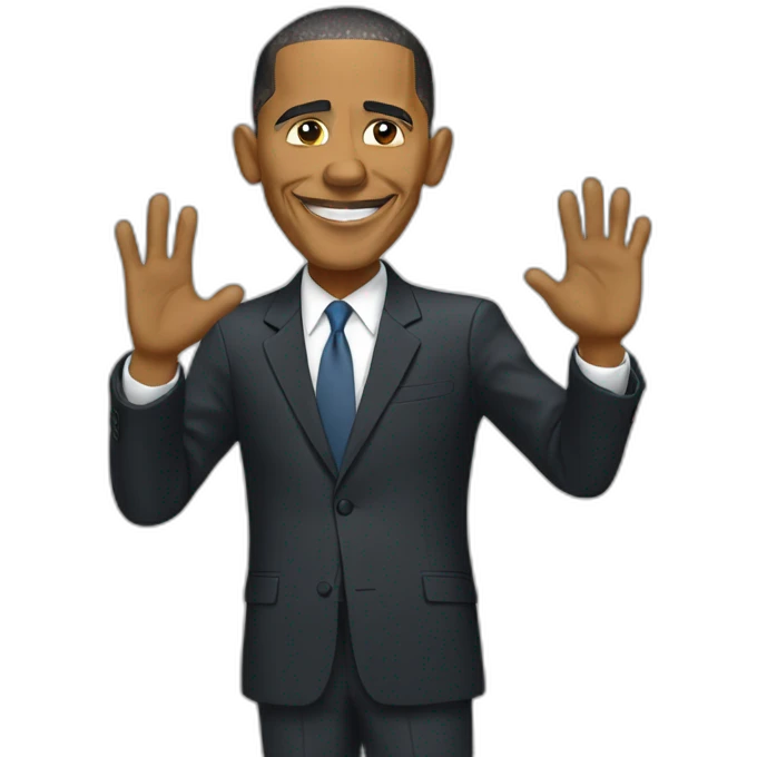 Obama saying goodbye emoji