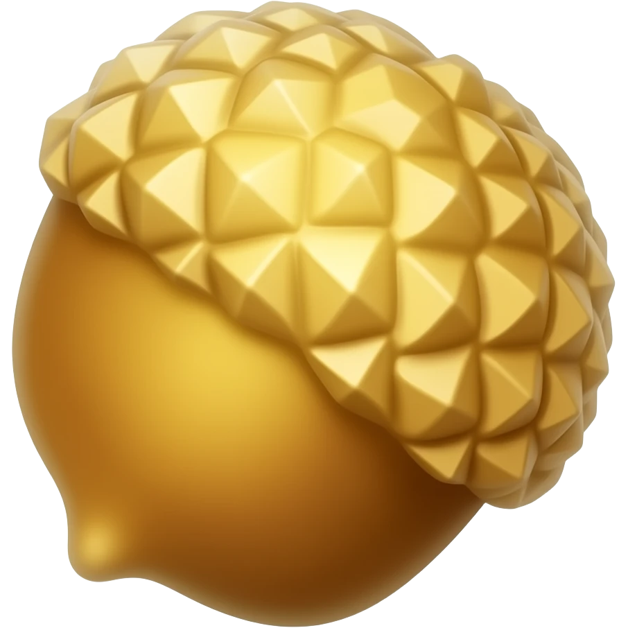 Golden acorn emoji