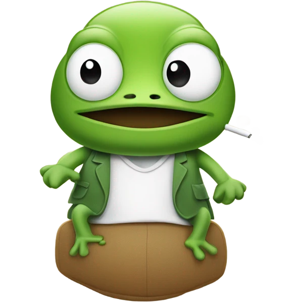 Keroppi smoking  emoji