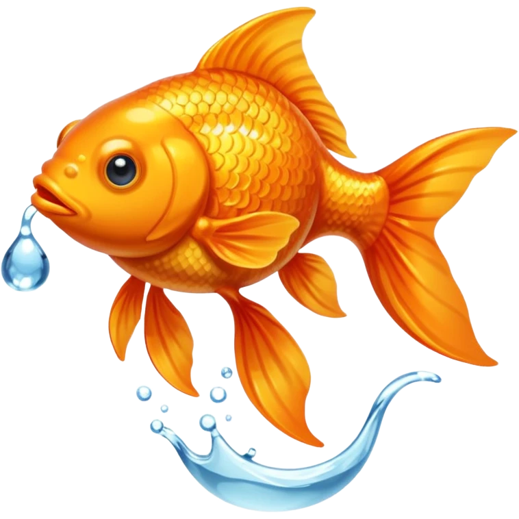 orange gold fish emoji