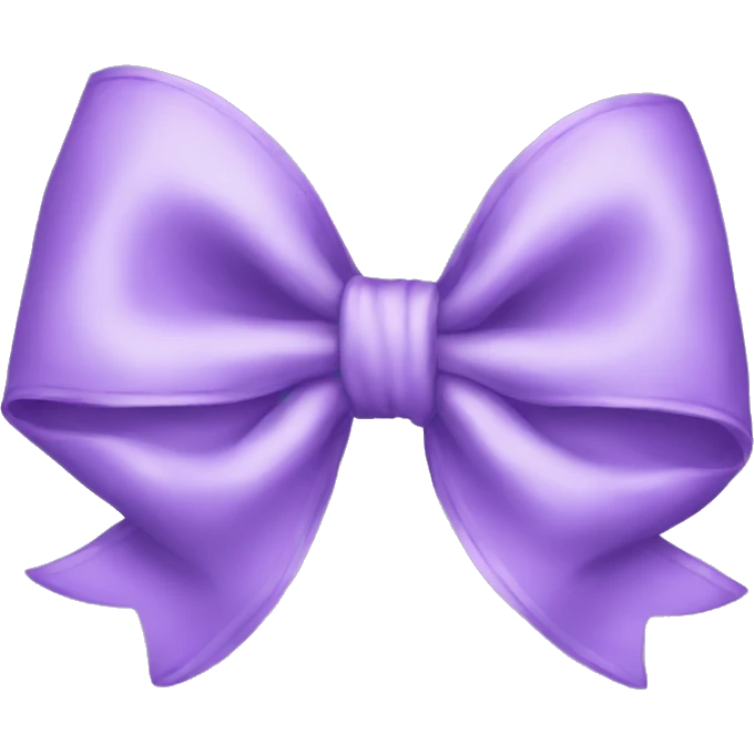 lilac bow emoji