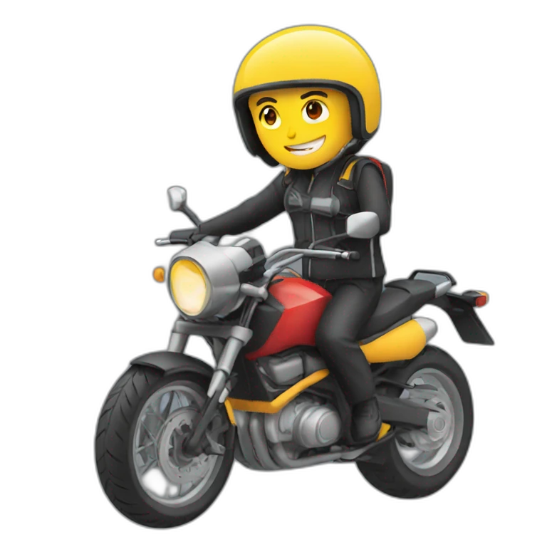 Moto en y emoji