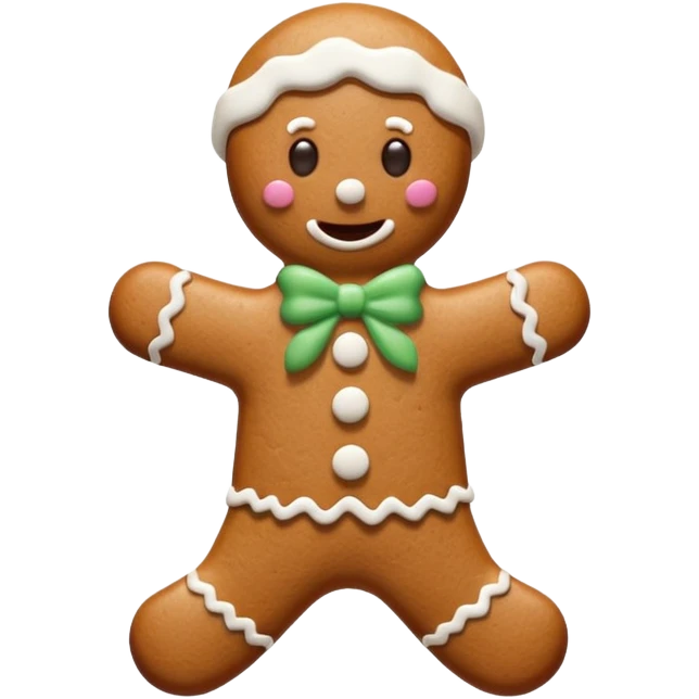 Gingerbread stylized emoji